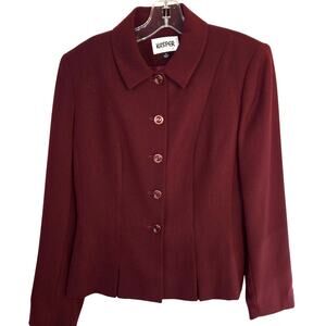 Kasper 6 Women's Blazer Purple Suit Coat Misses Size Small S Jacket